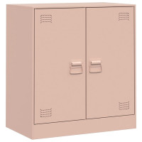 Produktbild för Skänk rosa 67x39x73 cm stål