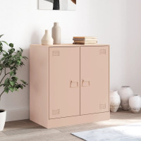 Produktbild för Skänk rosa 67x39x73 cm stål