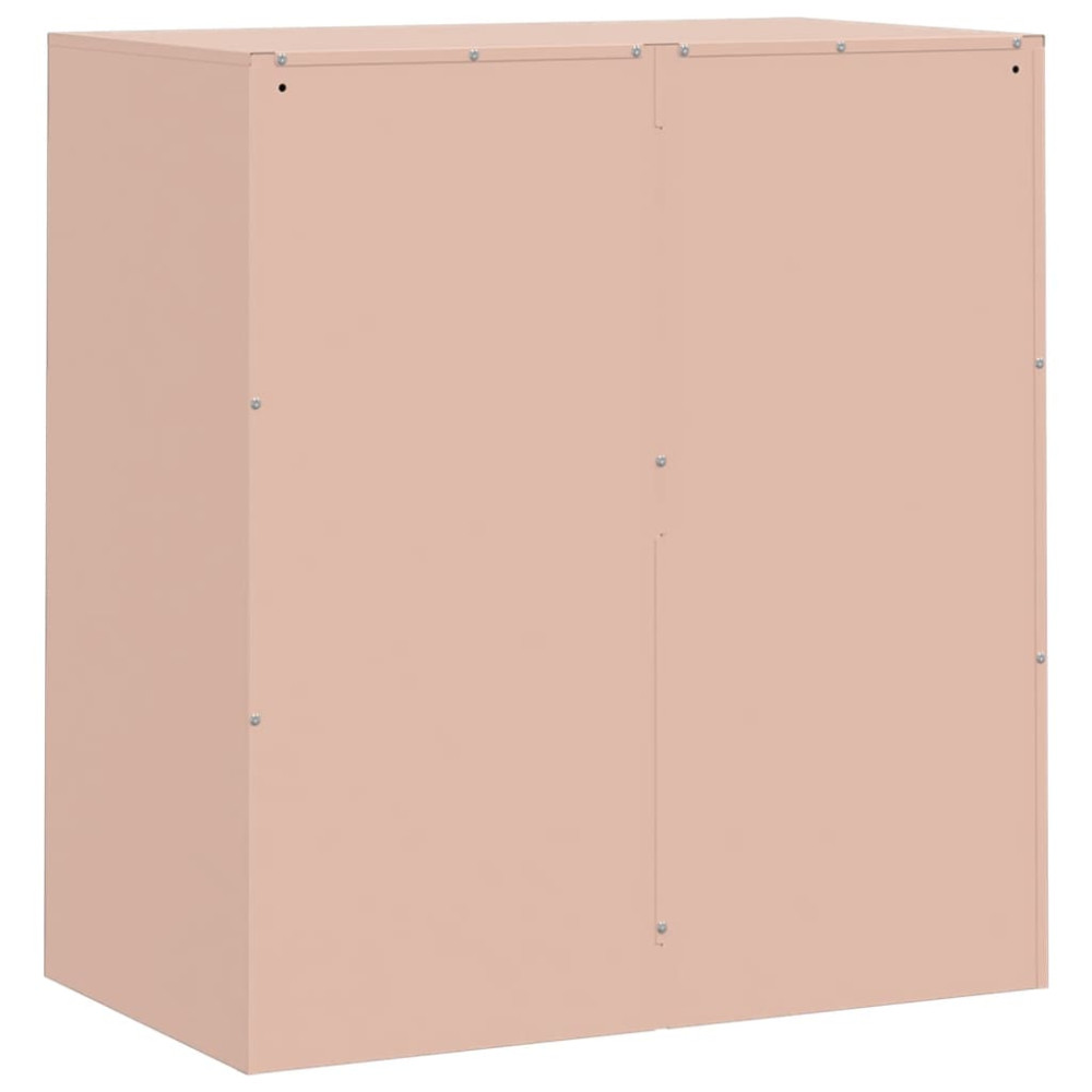 Produktbild för Skänk rosa 67x39x73 cm stål