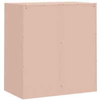 Produktbild för Skänk rosa 67x39x73 cm stål