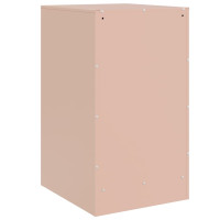 Produktbild för Sängskåp 2 st rosa 34,5x39x62 cm stål