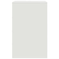 Produktbild för Sängskåp 2 st vit 34,5x39x62 cm stål