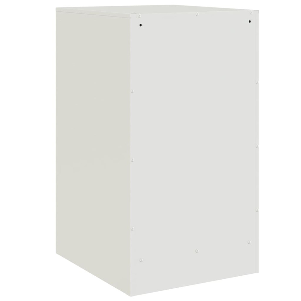Produktbild för Sängskåp 2 st vit 34,5x39x62 cm stål