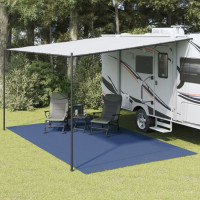 Produktbild för Campingmatta blå 5x3 m