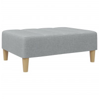 Produktbild för Fotpall Ljusgrå 77x55x31 cm tyg