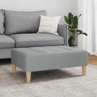 Produktbild för Fotpall Ljusgrå 77x55x31 cm tyg