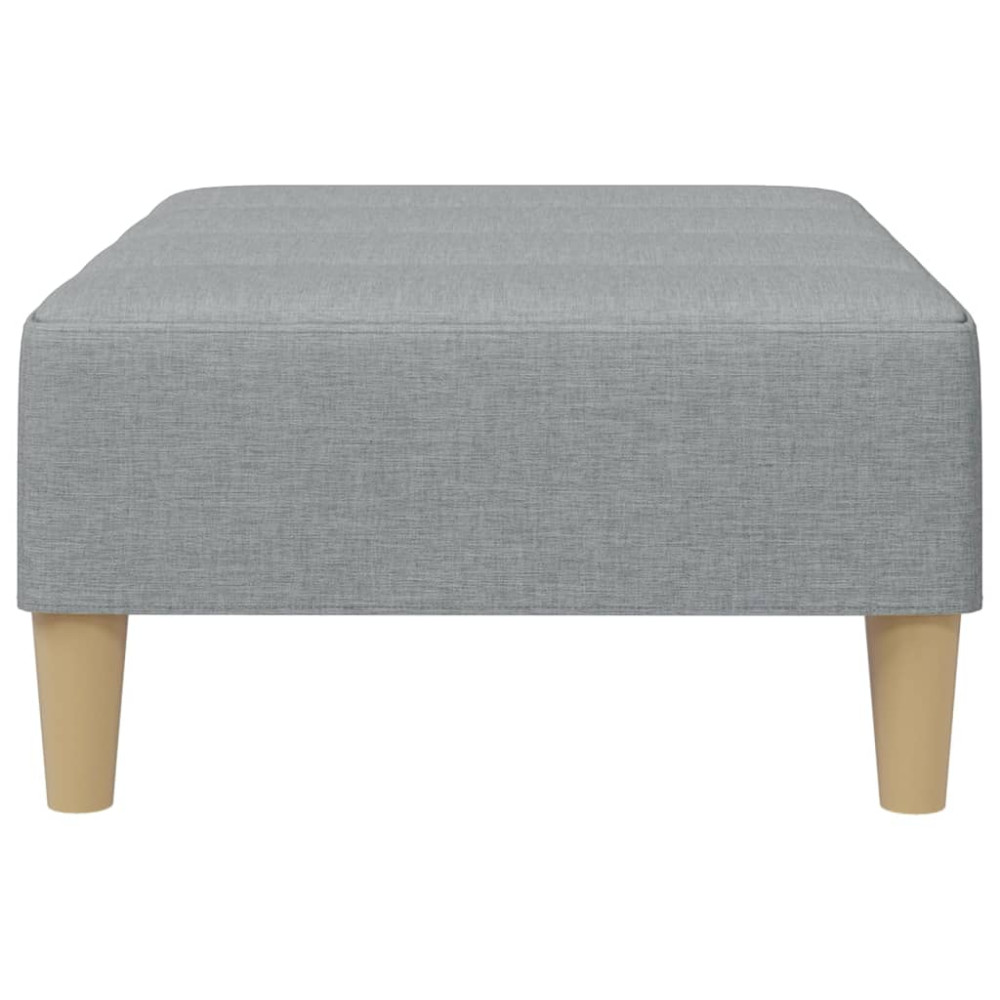 Produktbild för Fotpall Ljusgrå 77x55x31 cm tyg