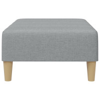 Produktbild för Fotpall Ljusgrå 77x55x31 cm tyg