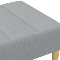 Produktbild för Fotpall Ljusgrå 77x55x31 cm tyg