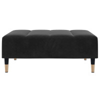 Produktbild för Fotpall svart 77x55x31 cm sammet