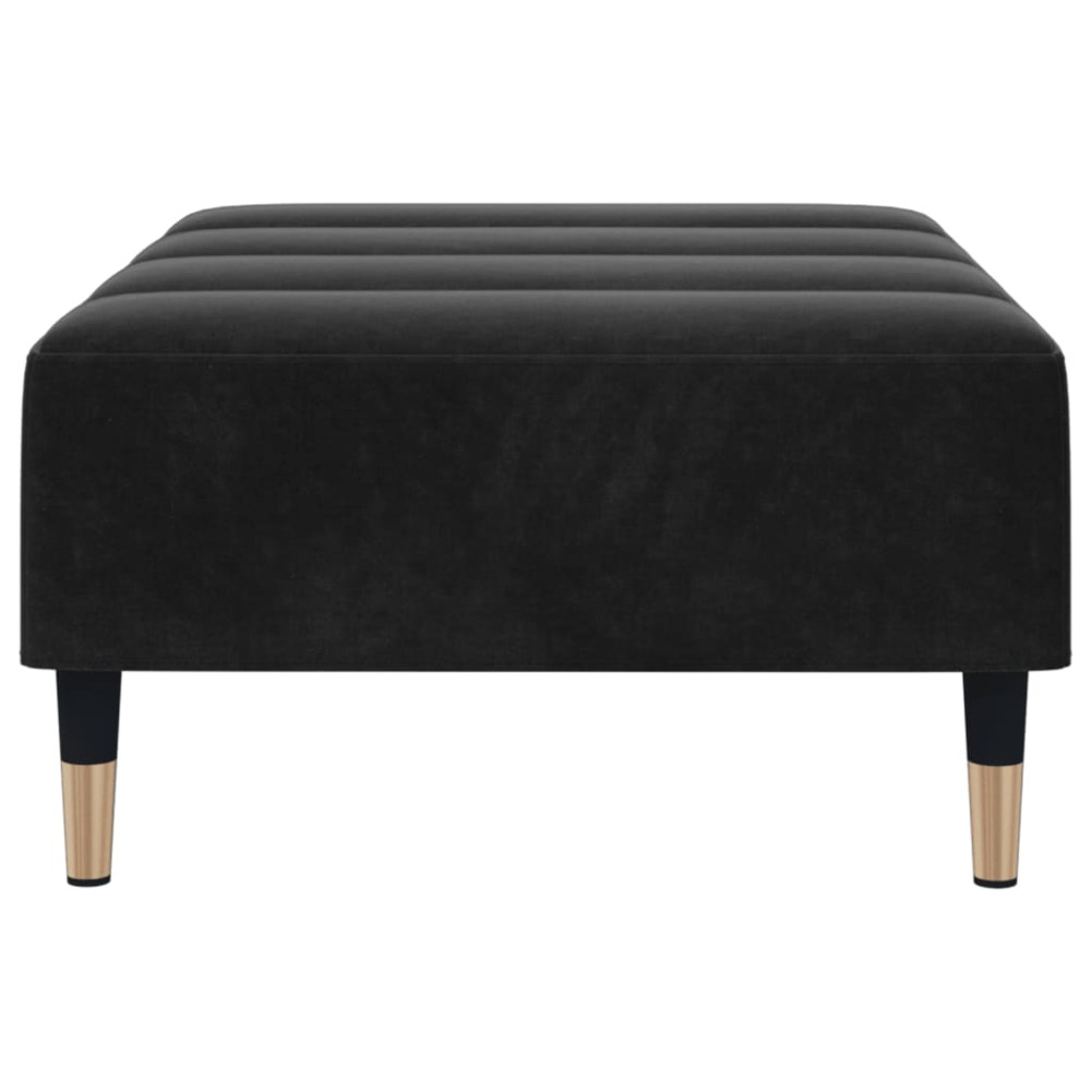 Produktbild för Fotpall svart 77x55x31 cm sammet