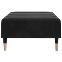 Produktbild för Fotpall svart 77x55x31 cm sammet