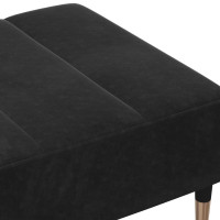 Produktbild för Fotpall svart 77x55x31 cm sammet