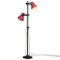 Produktbild för Golvlampa 25 W nött röd 25x25x90/160 cm E27