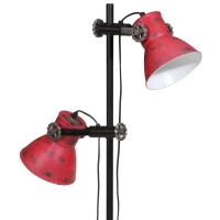 Produktbild för Golvlampa 25 W nött röd 25x25x90/160 cm E27