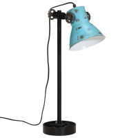 Produktbild för Skrivbordslampa 25 W nött blå 15x15x55 cm E27