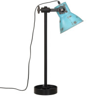 Produktbild för Skrivbordslampa 25 W nött blå 15x15x55 cm E27