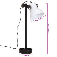 Produktbild för Skrivbordslampa 25 W vit 15x15x55 cm E27