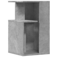 Produktbild för Sidobord betonggrå 35x35x60 cm konstruerat trä