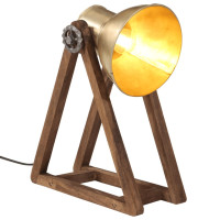 Produktbild för Skrivbordslampa 25 W antik mässing 30x17x40 cm E27