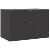 Produktbild för TV-skåp 2 st svart 67x39x44 cm stål