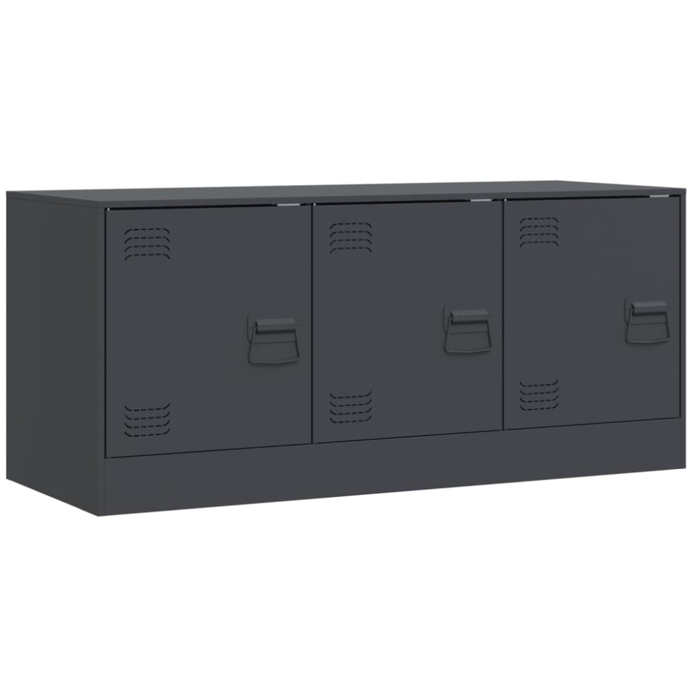 Produktbild för TV-skåp antracit 99x39x44 cm stål