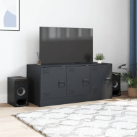 Produktbild för TV-skåp antracit 99x39x44 cm stål