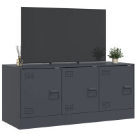 Produktbild för TV-skåp antracit 99x39x44 cm stål