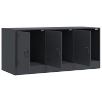 Produktbild för TV-skåp antracit 99x39x44 cm stål