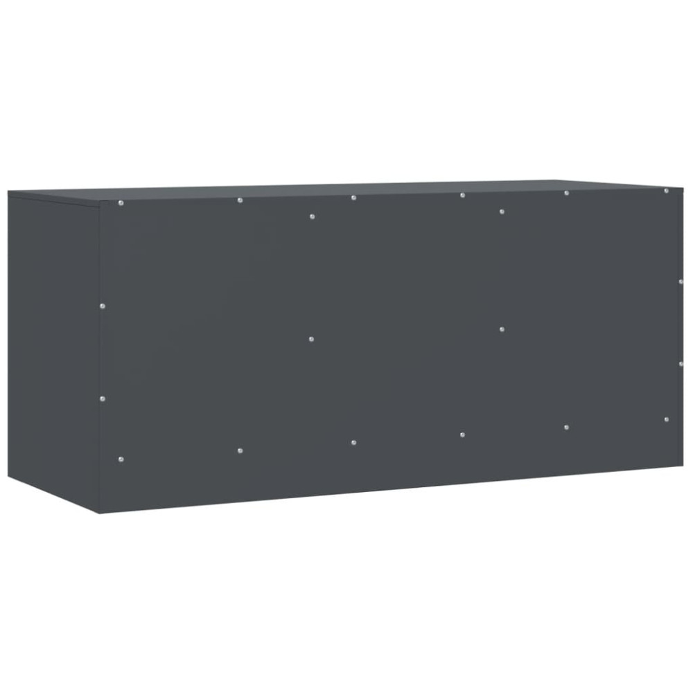 Produktbild för TV-skåp antracit 99x39x44 cm stål