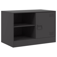 Produktbild för TV-skåp svart 67x39x44 cm stål