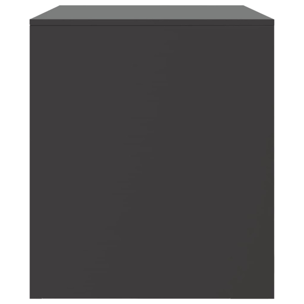 Produktbild för TV-skåp svart 67x39x44 cm stål