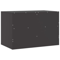 Produktbild för TV-skåp 2 st svart 67x39x44 cm stål