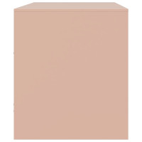 Produktbild för TV-skåp 2 st rosa 67x39x44 cm stål