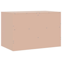 Produktbild för TV-skåp 2 st rosa 67x39x44 cm stål