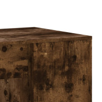 Produktbild för Skrivbord rökfärgad ek 102x50x75 cm konstruerat trä