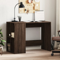Produktbild för Skrivbord brun ek 102x50x75 cm konstruerat trä