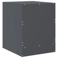 Produktbild för Sängskåp 2 st antracit 34,5x39x44 cm stål