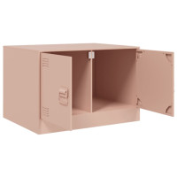 Produktbild för Soffbord rosa 67x50x44 cm stål