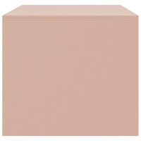 Produktbild för Soffbord rosa 67x50x44 cm stål