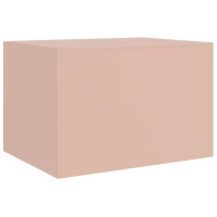 Produktbild för Soffbord rosa 67x50x44 cm stål