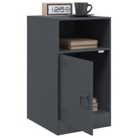 Produktbild för Sängskåp 2 st antracit 34,5x39x62 cm stål