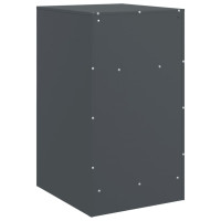 Produktbild för Sängskåp 2 st antracit 34,5x39x62 cm stål