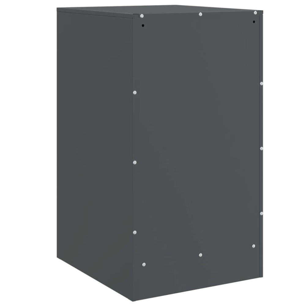 Produktbild för Sängskåp 2 st antracit 34,5x39x62 cm stål