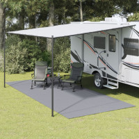 Produktbild för Campingmatta ljusgrå 5,5x2,5 m