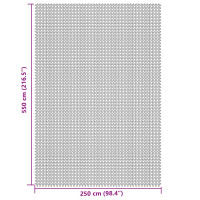Produktbild för Campingmatta ljusgrå 5,5x2,5 m