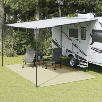 Produktbild för Campingmatta gräddvit 6x3 m