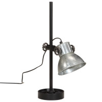 Produktbild för Skrivbordslampa 25W vintage silver 15x15x55 cm E27