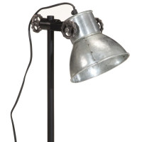 Produktbild för Skrivbordslampa 25W vintage silver 15x15x55 cm E27