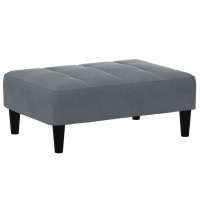 Produktbild för Fotpall mörkgrå 77x55x31 cm sammet